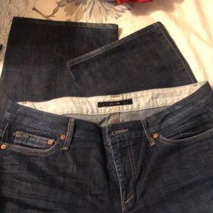 Joe’s jeans denim sz 31 stretch wash/style: THMPSON like new condition blue